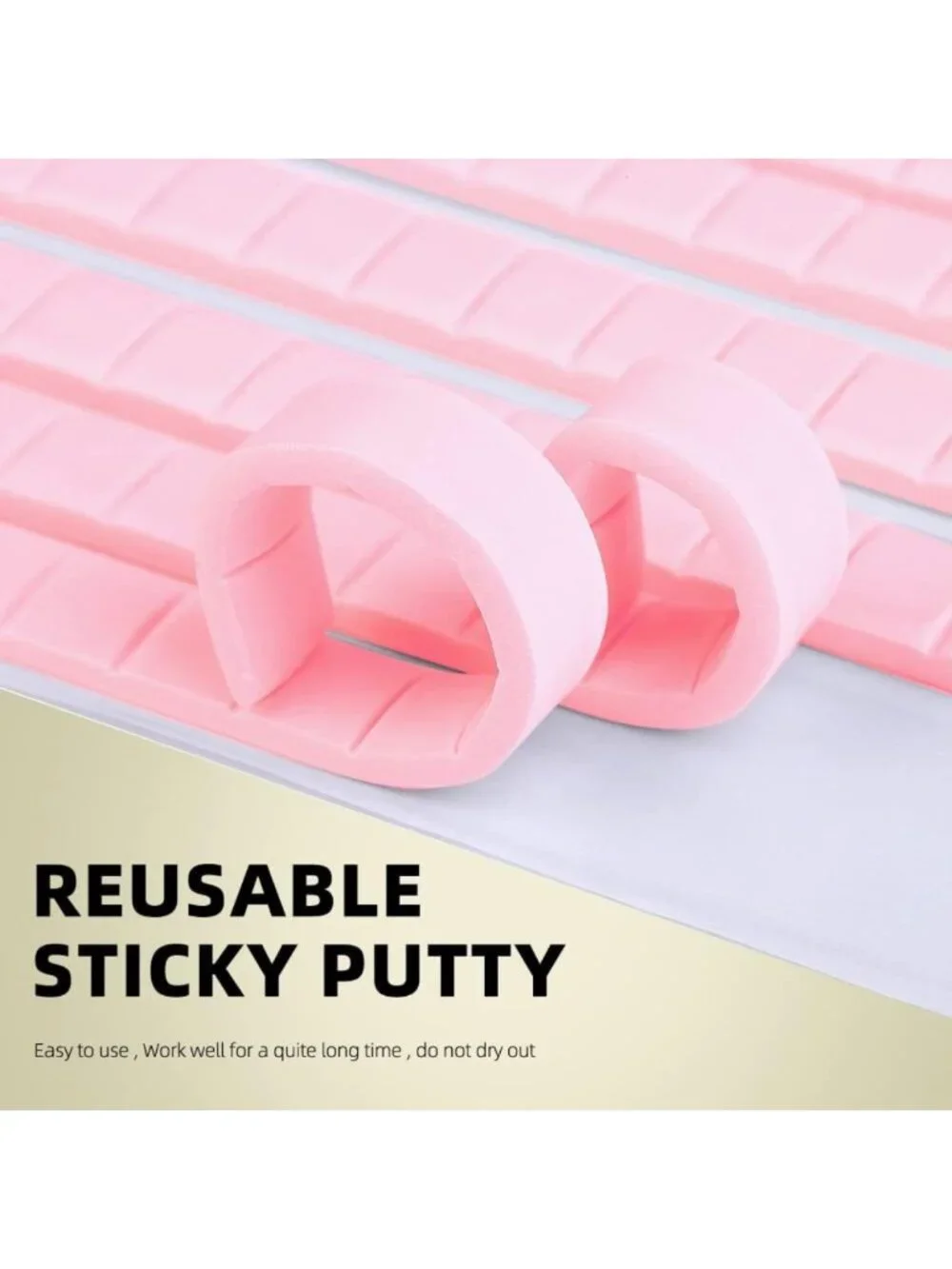 Magnetic Nail Holder Set - 2 Super Stands with 96 Reusable Sticky Putty for Nail